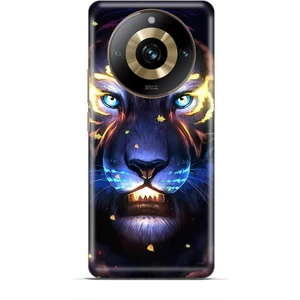 Realme 11 Pro Plus Kılıf Caliburn 12 Aslan Colorful Tasarım Kılıf