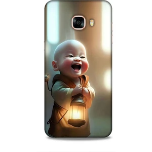 Samsung Galaxy C5 Kılıf Caliburn 27 Asya Bebek Lazer Kesim Silikon