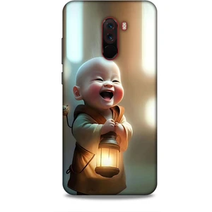 Xiaomi Pocophone F1 Kılıf Caliburn 27 Asya Bebek Lazer Kesim Silikon