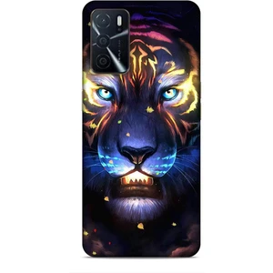 Oppo A16 Kılıf Caliburn 12 Aslan Colorful Tasarım Kılıf