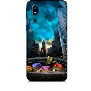 Samsung Galaxy A2 Core Kılıf Caliburn 11 Ninja Kablumbağalar 4K Baskılı Kılıf
