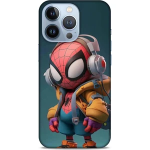 Apple iPhone 13 Pro Kılıf Caliburn 25 Spiderman Bebek Soyulmayan Kılıf
