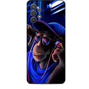 Samsung Galaxy A32 4g Kılıf Caliburn 20 Maymun Mavi Renkli Kılıf