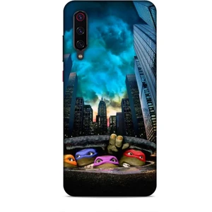 Xiaomi Mi 9 Pro Kılıf Caliburn 11 Ninja Kablumbağalar 4K Baskılı Kılıf
