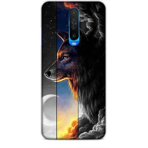 Xiaomi Poco X2 Kılıf Caliburn 15 Kurt Hilal Kalın Silikon