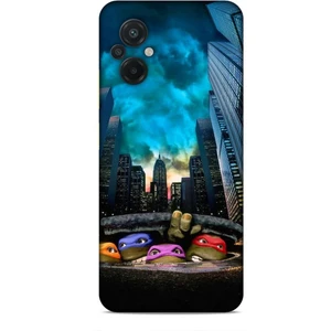 Xiaomi Poco M5 Kılıf Caliburn 11 Ninja Kablumbağalar 4K Baskılı Kılıf
