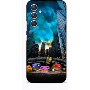 Samsung Galaxy A54 5g Kılıf Caliburn 11 Ninja Kablumbağalar 4K Baskılı Kılıf