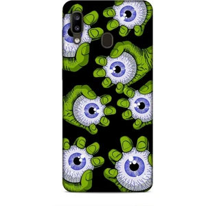 Samsung Galaxy A20 Kılıf Caliburn 23 Gözler Telefon Kabı