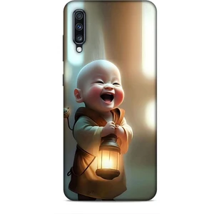 Samsung Galaxy A70S Kılıf Caliburn 27 Asya Bebek Lazer Kesim Silikon