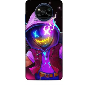 Xiaomi Poco X3 Pro Kılıf Caliburn 19 Maskeli Pembe Tam Koruma Kılıf