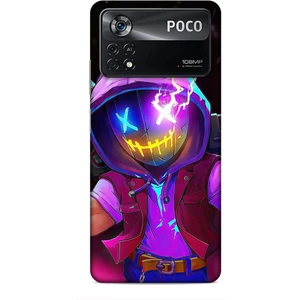 Xiaomi Poco X4 Pro 5g Kılıf Caliburn 19 Maskeli Pembe Tam Koruma Kılıf