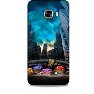 Samsung Galaxy C5 Kılıf Caliburn 11 Ninja Kablumbağalar 4K Baskılı Kılıf