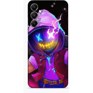 Samsung Galaxy A05S Kılıf Caliburn 19 Maskeli Pembe Tam Koruma Kılıf
