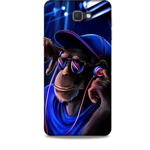 Samsung Galaxy J7 Prime Kılıf Caliburn 20 Maymun Mavi Renkli Kılıf