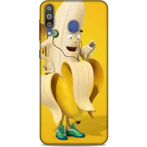 Samsung Galaxy M30 Kılıf Caliburn 21 Muz Sarı Darbe Önleyici Kapak