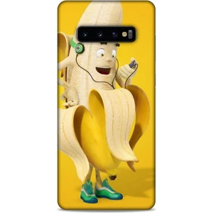 Samsung Galaxy S10 Plus Kılıf Caliburn 21 Muz Sarı Darbe Önleyici Kapak