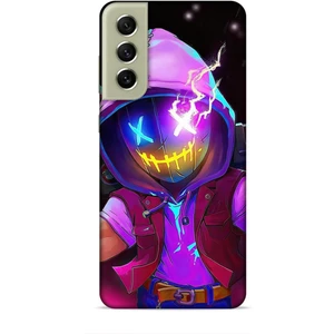 Samsung Galaxy S21 Fe Kılıf Caliburn 19 Maskeli Pembe Tam Koruma Kılıf