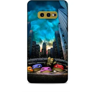 Samsung Galaxy S10E Kılıf Caliburn 11 Ninja Kablumbağalar 4K Baskılı Kılıf