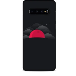 Samsung Galaxy S10 Plus Kılıf Caliburn 13 Kızıl Ay Case Kapak