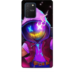 Samsung Galaxy S10 Lite Kılıf Caliburn 19 Maskeli Pembe Tam Koruma Kılıf