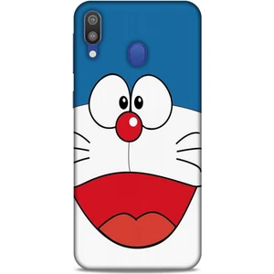 Samsung Galaxy M20 Kılıf Caliburn 22 Mavi Beyaz Kap