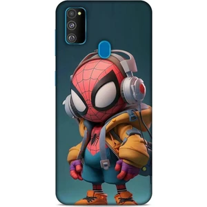 Samsung Galaxy M30S Kılıf Caliburn 25 Spiderman Bebek Soyulmayan Kılıf