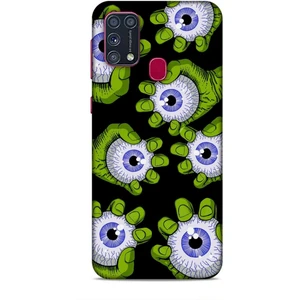 Samsung Galaxy M31 Kılıf Caliburn 23 Gözler Telefon Kabı