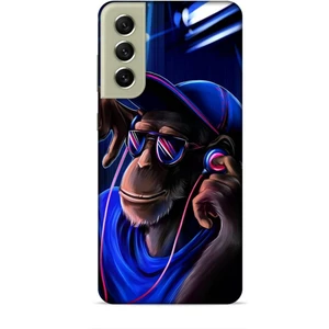 Samsung Galaxy S21 Fe Kılıf Caliburn 20 Maymun Mavi Renkli Kılıf