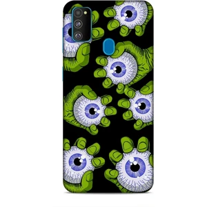 Samsung Galaxy M30S Kılıf Caliburn 23 Gözler Telefon Kabı