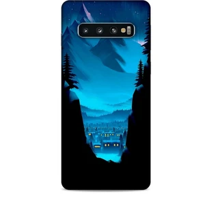 Samsung Galaxy S10 Kılıf Caliburn 14 Norveç Manzara Cover Kılıf