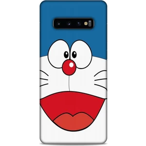 Samsung Galaxy S10 Plus Kılıf Caliburn 22 Mavi Beyaz Kap