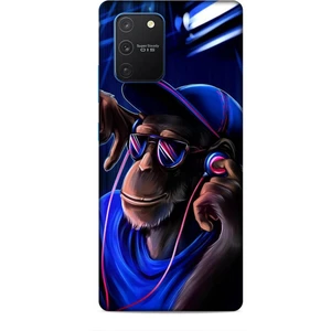 Samsung Galaxy S10 Lite Kılıf Caliburn 20 Maymun Mavi Renkli Kılıf