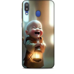 Samsung Galaxy M20 Kılıf Caliburn 27 Asya Bebek Lazer Kesim Silikon