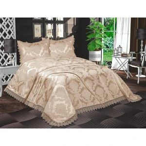 Zesa Home Fransız Güpürlü Aden Yatak Örtüsü 3 Parça Çeyizlik