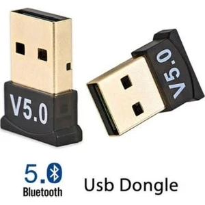 Emre Bilişim Yeni 2024 USB Bluetooth 5.0 Adaptörü Verici Alıcı Ses Bluetooth Dongle Kablosuz USB Adaptörü