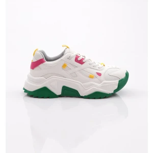 Dgn 65137 Kadin Bağcikli Kalin Taban Spor Ayakkabı