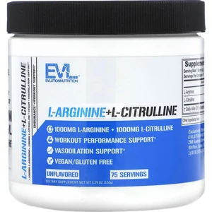 Evlution Nutrition L-Arginine+L-Citrulline Unflavored 5.29 Oz (150 G)