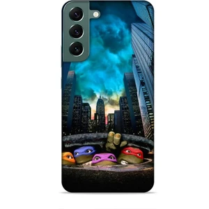 Samsung Galaxy S22 Plus Kılıf Caliburn 11 Ninja Kablumbağalar 4K Baskılı Kılıf