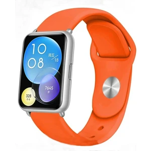 Huawei Watch Fit 2 Turuncu Jel Silikon Kordon + Pim Çevirici Aparatı