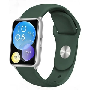 Huawei Watch Fit 2 Asker Yeşil Jel Silikon Kordon + Pim Çevirici Aparatı