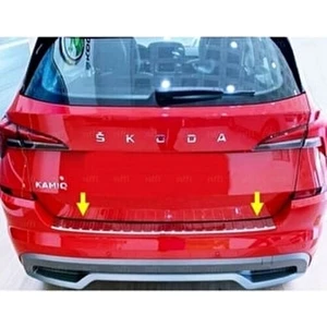 Ebal Oto Skoda Kamiq Krom Arka Tampon Üstü Koruma  2020 ve Üzeri Paslanmaz Çelik