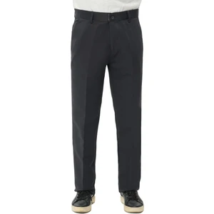 Rahat Kesim Pamuklu Keten Koyu Gri Baba Pantolon