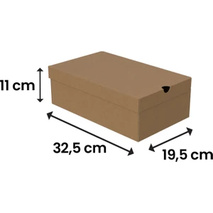 32,5X19,5X11 - Kendinden Kapaklı Ayakkabı  Kutusu - 25 Adet