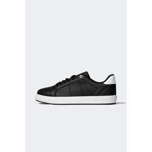 Erkek Düz Taban Bağcıklı Suni Deri Sneaker A9426AXNS