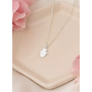 Dkmn Silver Fatma Ana Eli Plaka Gümüş Kolye