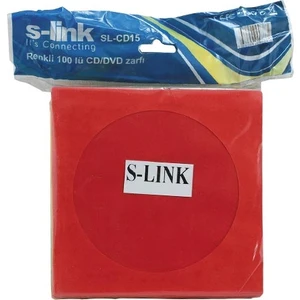CD Zarfı 100 Lü Renkli CD Koyma Kabı Şeffaf Kısımlı