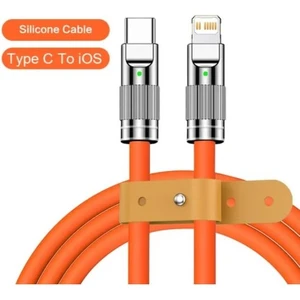 Iphone Uyumlu Usb-C To Lightning 3.0A Şarj Kablosu 27W 120 cm Turuncu