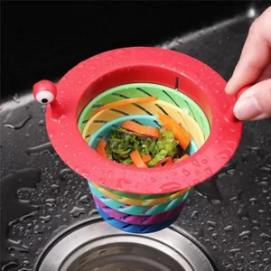 Barkofix Lavabo Süzgeci Renkli 6 Kademeli Mutfak Gider Tıpası Lavabo Evye Süzgeci