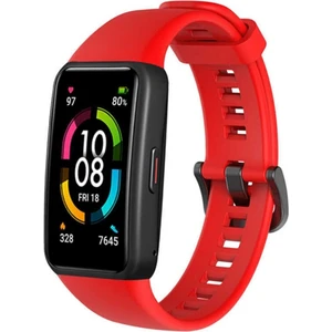 Bilişim Aksesuar Huawei Band 6 ve Honor Band 6 Uyumlu Soft Silikon Kordonu Kırmızı