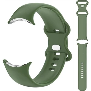 Bilişim Aksesuar Google Pixel Watch Lte ile Uyumlu Klasik Kordon Haki Yeşil